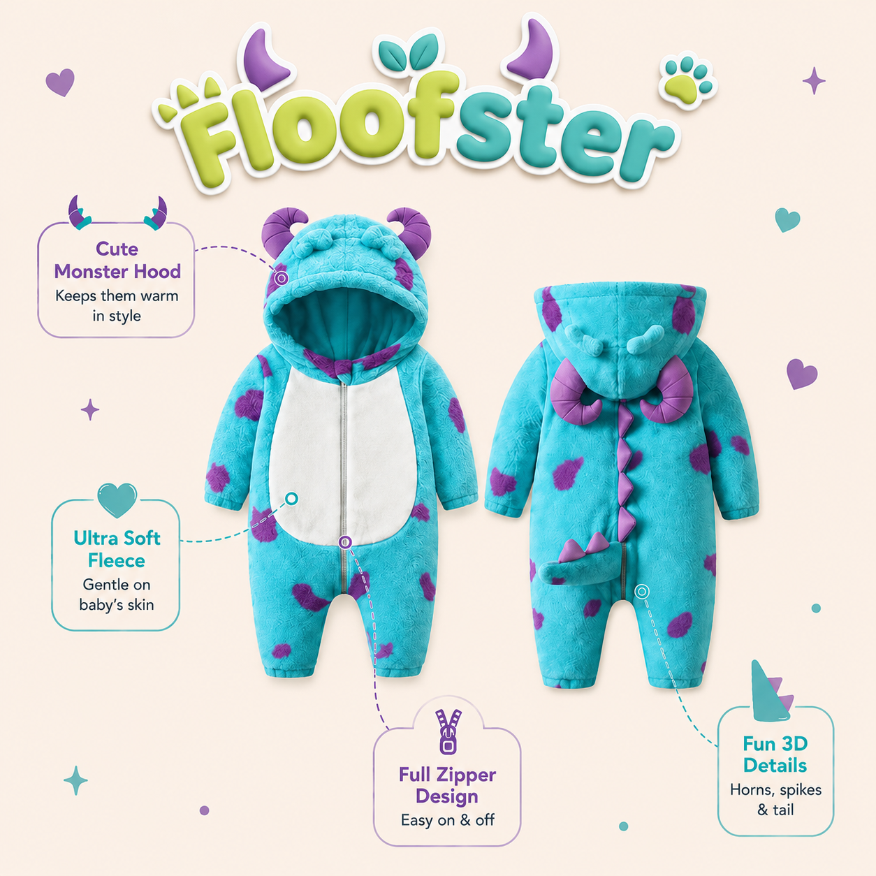 Floofster™ Monster Onesie